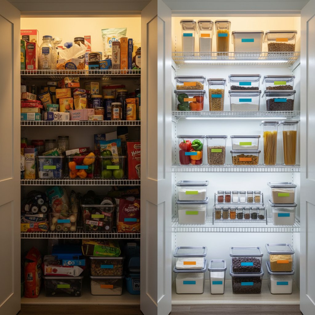 Compact kitchen organization